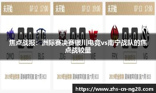 焦点战报:洲际赛决赛银川电竞vs南宁战队的焦点战较量